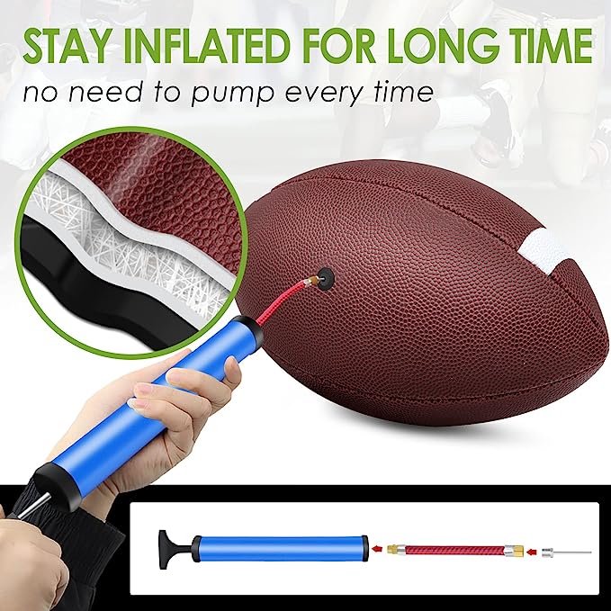 6 Composite Leather Footballs for Youth American Footballs
