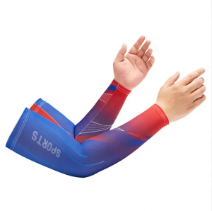 Custom Logo New Style Motorcycle Sports Baseball Seamless Knit Sun Uv Protection Cooling Arm Sleeves For Men