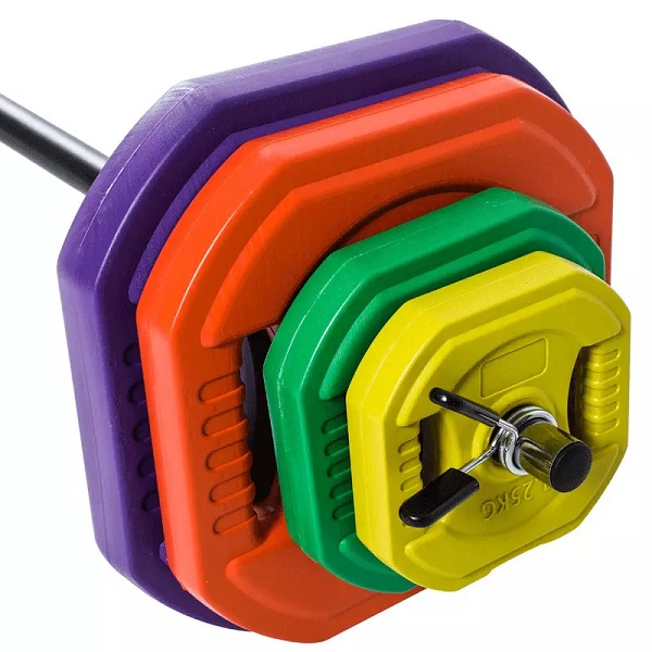 Hot Selling Dumbbell and Barbell 20 KG Adjustable weight Barbell set for Aerobic training