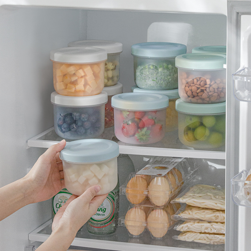Refrigerator fresh-keeping box, ginger, garlic, green onion, storage box, household double-layer transparent plastic draining sealed fresh-keeping bowl