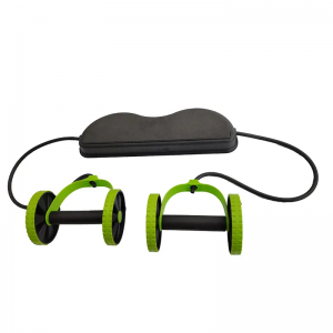 AB wheel roller stretch elastic abdominal resistance pull cord