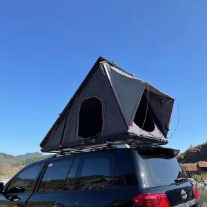 Camping Waterproof Triangular Tent Box Rooftop Aluminum Hard Shell Roof Top Tent With Roof Rack
