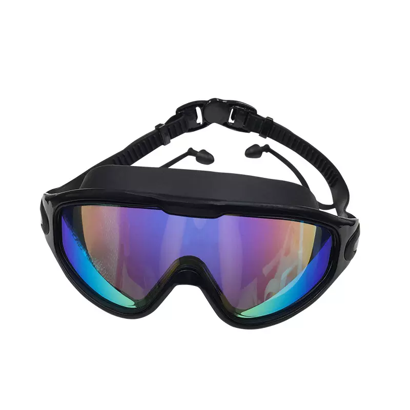 Color anti-fog plating sports band one-piece earbuds swimming goggles Featured Image
