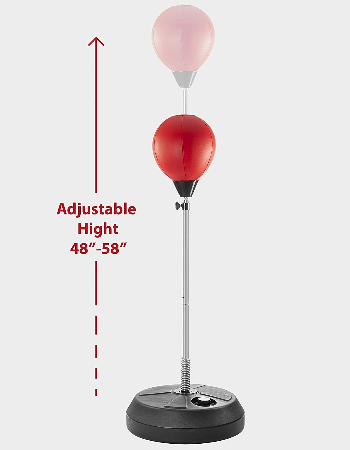 Adjustable Height Stand Reflex speed Bag Boxing Punching Bag with Stand for Adults & Kids Exercise