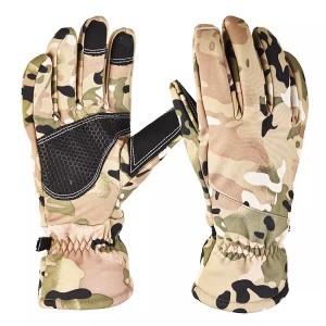 Five finger plush lined waterproof touch screen Winter Riding gloves,sport fitness gym gloves