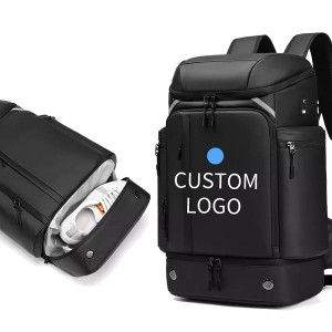 Custom Logo Outdoor Travel Backpack Waterproof Gym Sport Football Basketball Backpack Bag Men Bagpack Shoe Compartment backpack