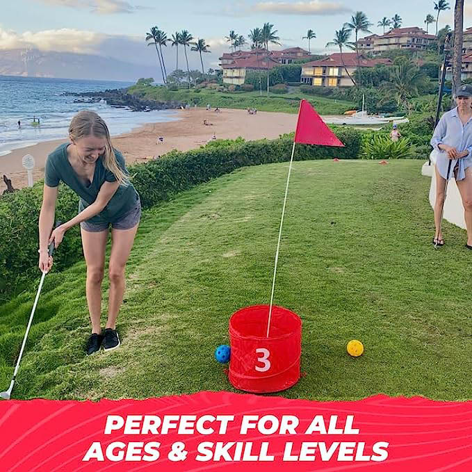 3 Hole Starter Set – New Outdoor Patio Golf Game