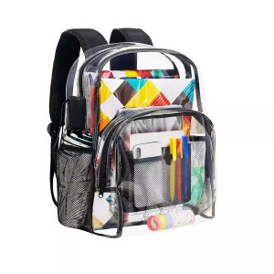 2021 Wholesale Heavy Duty Clear Pvc Travel Back pack Transparent Kid School Backpack Pvc Fashion Backpack for School Students