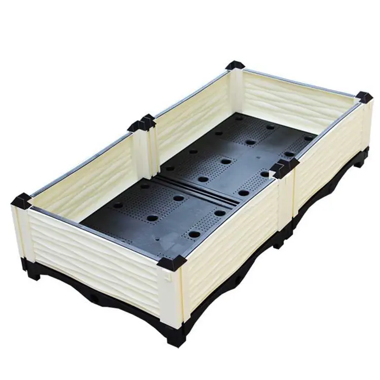 Suntour Outdoor Large Garden Planter Bed Collapsible Planting Boxs