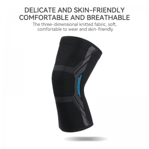 Custom design stretch knitted basketball knee pads riding sports knee support
