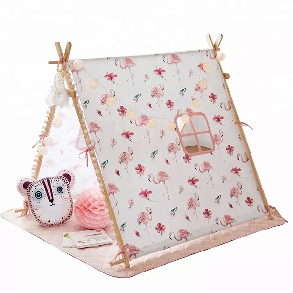 Square Top Canvas Play House Indian Teepee Indoor Tent For Child Featured Image