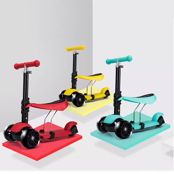 Mini 2-6 Years Old Toddlers Kick Scooter 3 in 1 Boys and Girls scooter kids toy 3 wheels child with Light Up Wheels