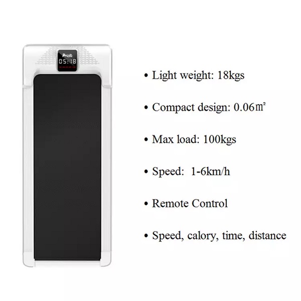 View larger image        Add to CompareShare Compact Walking Tapis Roulant Elettr Fitness Small Thin Pad Electric Economic Foldable Treadmill Under Desk
