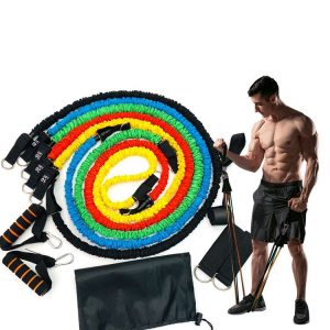 11-piece set of tension rope puller bungee rope muscle training belt