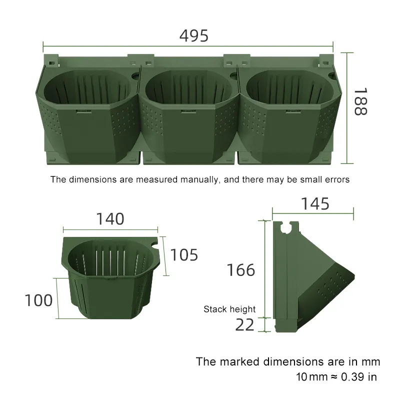 Smart Garden Green House Automatic Irrigation System Wall Stands Strong Vertical Hanging Planter Flower Pot Self Watering