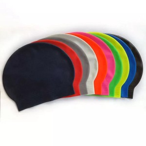 Customized Logo Printed Latex Swimming Cap Latex Swim Cap Latex Swimming Hat