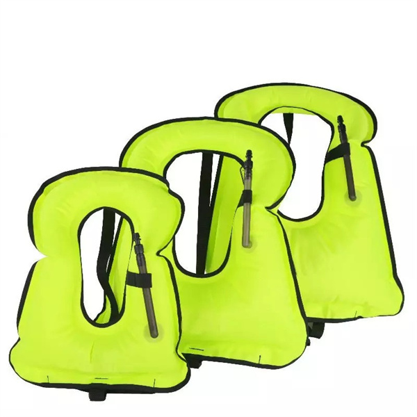 210 Denier Nylon TPU Diving Equipment Self Inflatable Life Jacket,Inflatable Life Snorkel Vest Featured Image