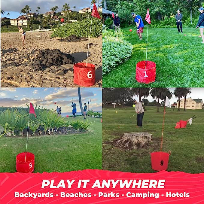3 Hole Starter Set – New Outdoor Patio Golf Game