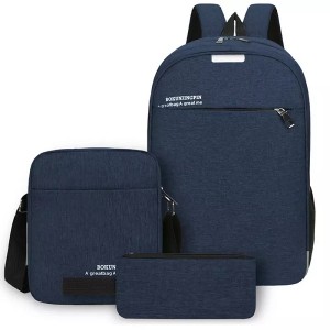Multifunction Durable Backpack For Travelling Bagpack Mens Business Back Packs set 3pcs Laptop Daypack Bag With USB Charging Por