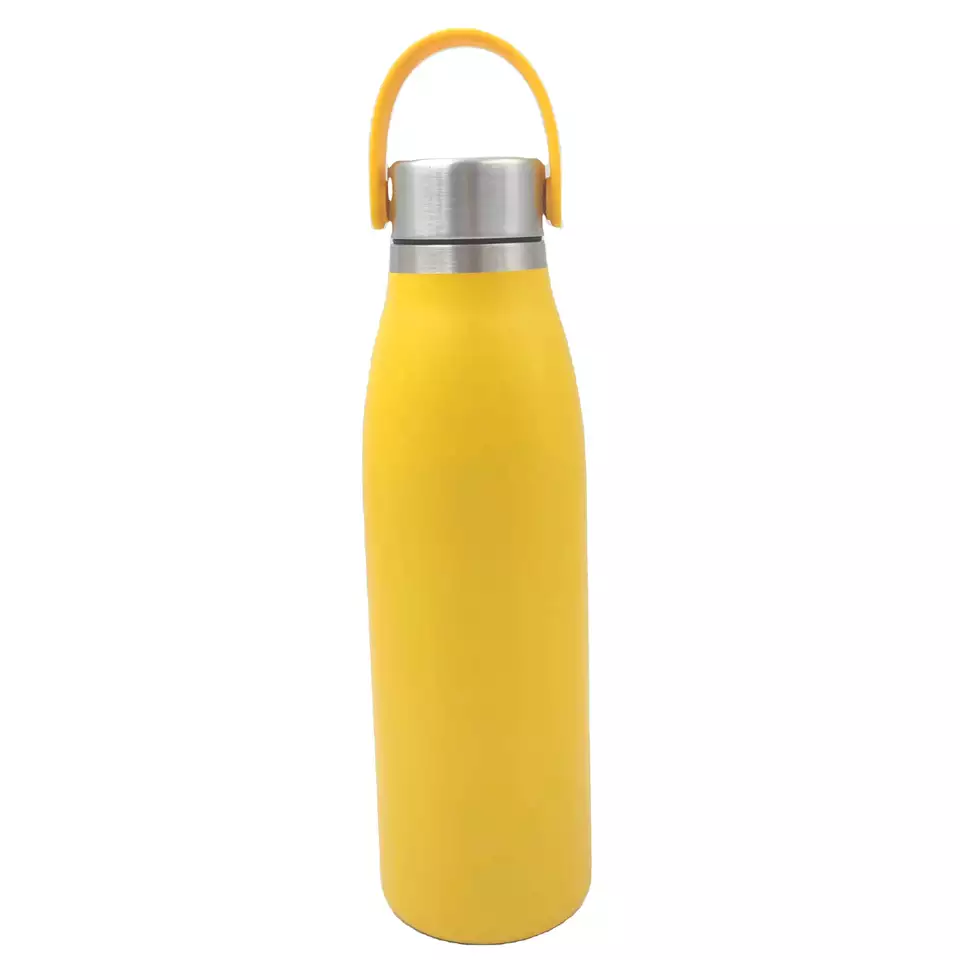 Insulated sports kettle stainless steel with rubber handle Featured Image