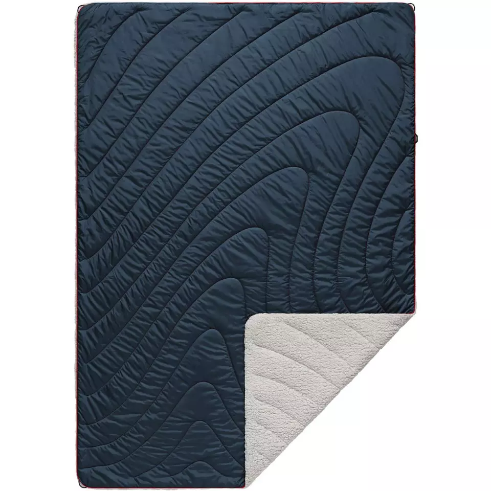 Outdoor travel waterproof nylon quilted fluffy camping blanket Featured Image