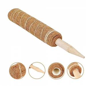 2-pack Garden Plant Support Stackable Climbing Thicken Coco Totem Stick Moss Pole Moss Stick