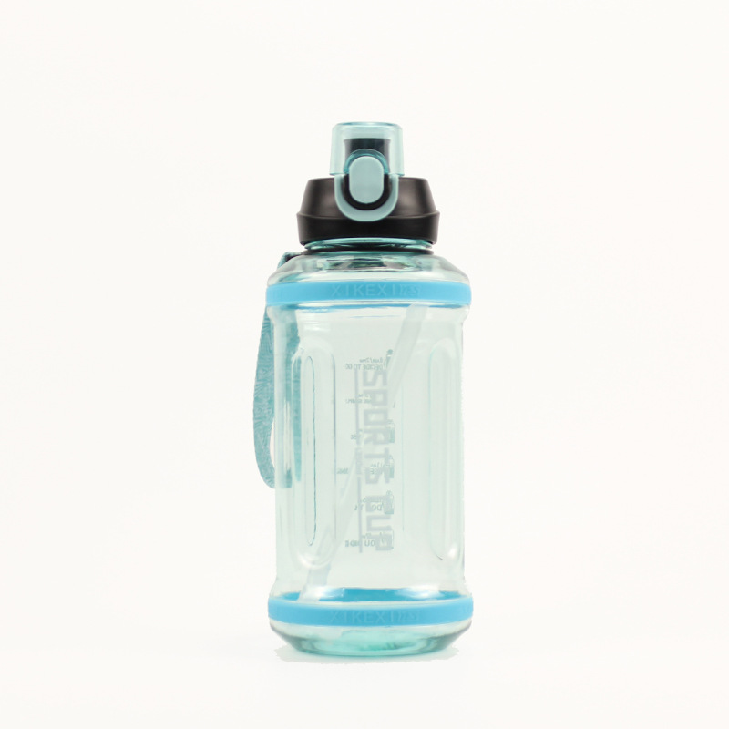 Large capacity portable bomb cap, direct drinking ton ton pot, men’s and women’s outdoor convenient plastic water bottle, ton cup, water cup, space cup