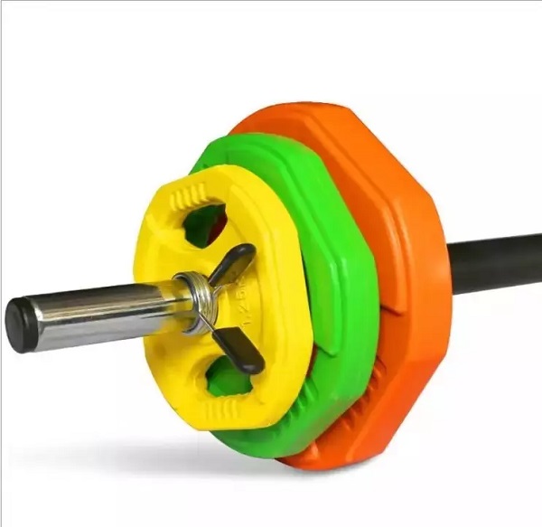 Hot Selling Dumbbell and Barbell 20 KG Adjustable weight Barbell set for Aerobic training