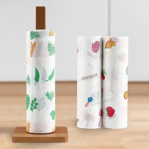 ew design reusable 3-color printed checkered lazy kitchen dish wet and dry manufacturers stack lazy rag reusable paper towel