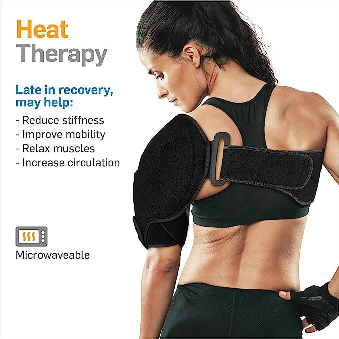 Cold/Hot Shoulder Ice Pack, Pain Relieving Shoulder Support – Cooling or Heating Pad