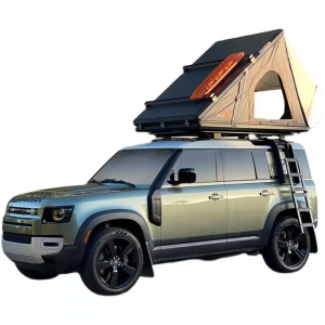 Camping waterproof triangle tent box roof aluminum hard shell with roof rack