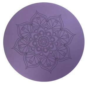 65x65cm Cork Wholesale custom design meditation rubber mats eco fitness round yoga mat