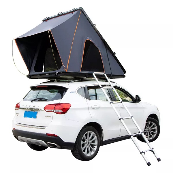 FOYA 2021 new arrivals roof tent top hard shell aluminium triangle roof top tent hard shell roof top tent for camping