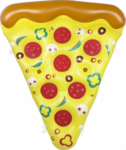 PVC pizza inflatable float floater adult party folding water loungers
