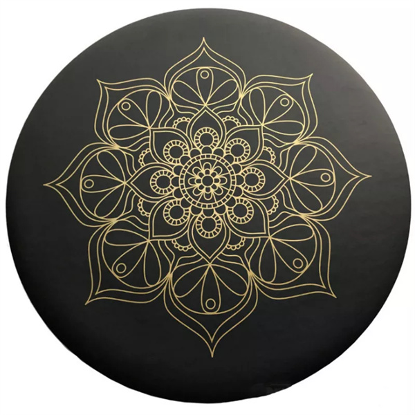 65x65cm Cork Wholesale custom design meditation rubber mats eco fitness round yoga mat