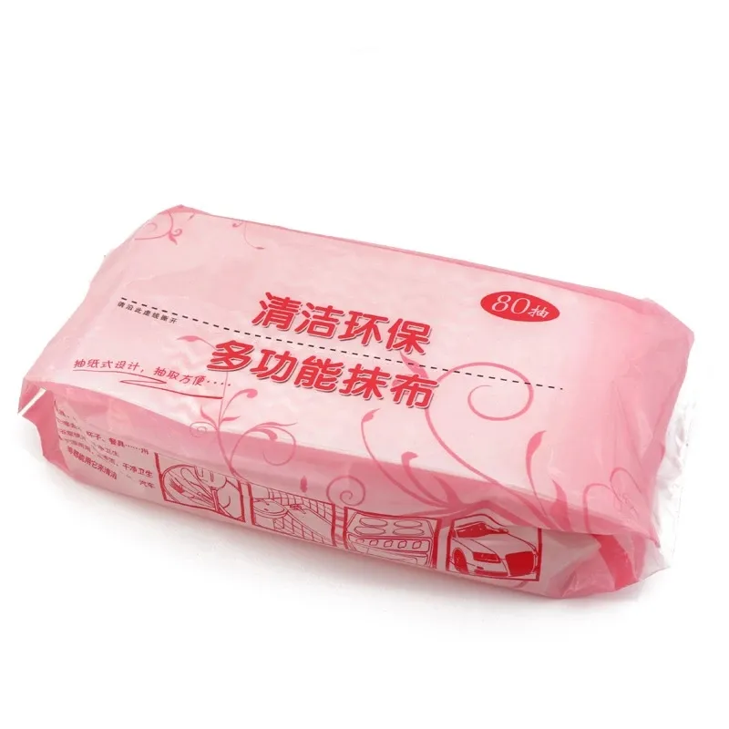 Disposable kitchen rags Lazy rags washable kitchen paper thickened wet and dry printed dishcloth towel kitchen cleaning supplies
