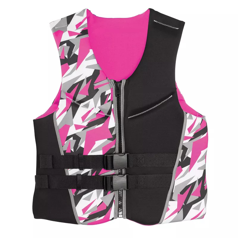 Adult Kids Life Vest Neoprene Buoyancy Swimming Boating Surfing Survival Drifting Motorboat Water Sports Jacket