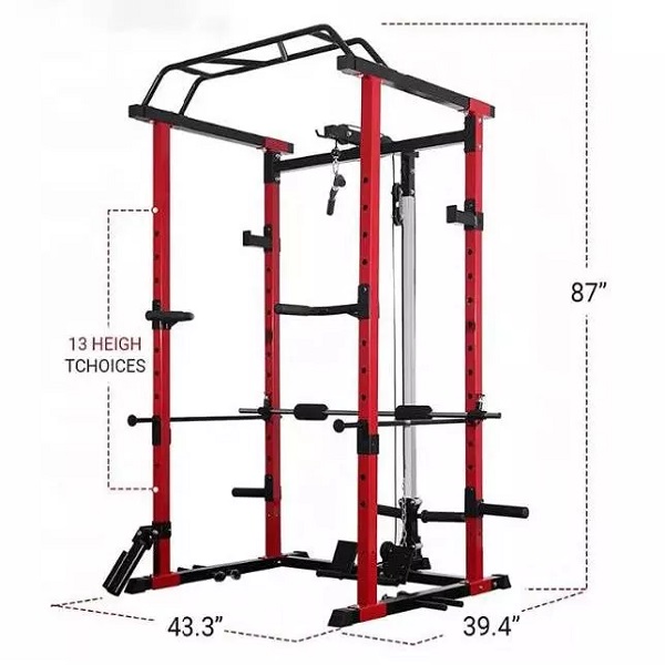 VIGFIT multi function station monster gym equipment squat power cage rack with lat pull down Featured Image