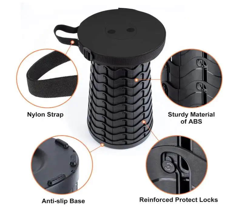 Office plastic telescopic folding chair