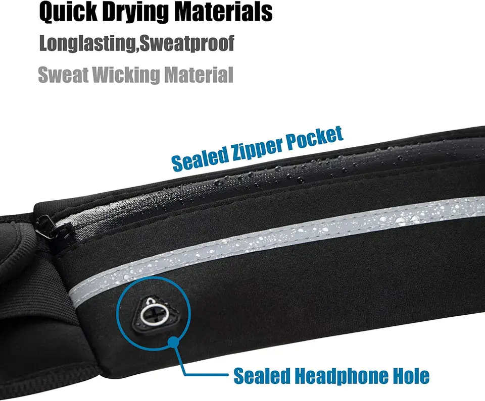 Outdoor Sports Running Jogging Waist Bag Breathable Phone Waist Belt Pack Fitness Elastic Fanny Pack