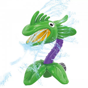Outdoor play backyard spinning splash garden splash dinosaur toy spray sprinkler