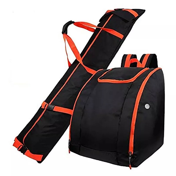 High Quality Ski Boot Bag Waterproof Skiing Bag Combo for Air Travel Ski Luggage Bags for Snow Travel Gear Featured Image