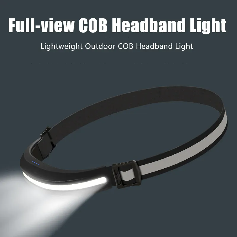 Rechargeable ultra-light emergency all-view headlights