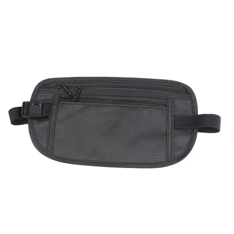 Anti-Theft Travel cell phone mini waist pouch bag custom logo ultra-thin Secret Hide belt Wallet Money Waist Bag for men women Featured Image
