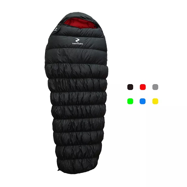 OEM 4 season outdoor camping hiking survival waterproof ultralight mummy duck down goose down sleeping bag