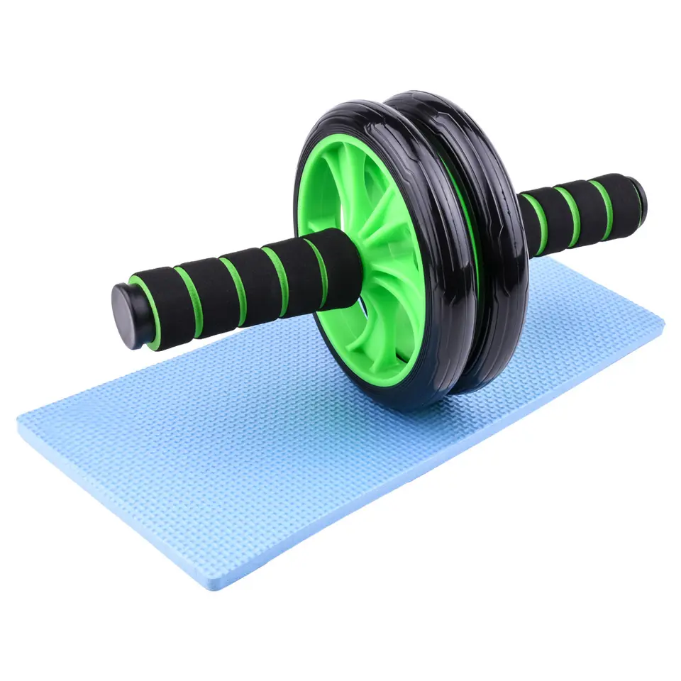 Fitness trainer wheel double wheel roller AB wheel