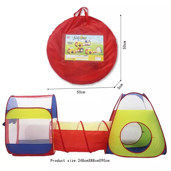 Fun Kids Tents Eco toys Baby Play House Triangle Tent Toy Tunnel Children Toy Tents Featured Image