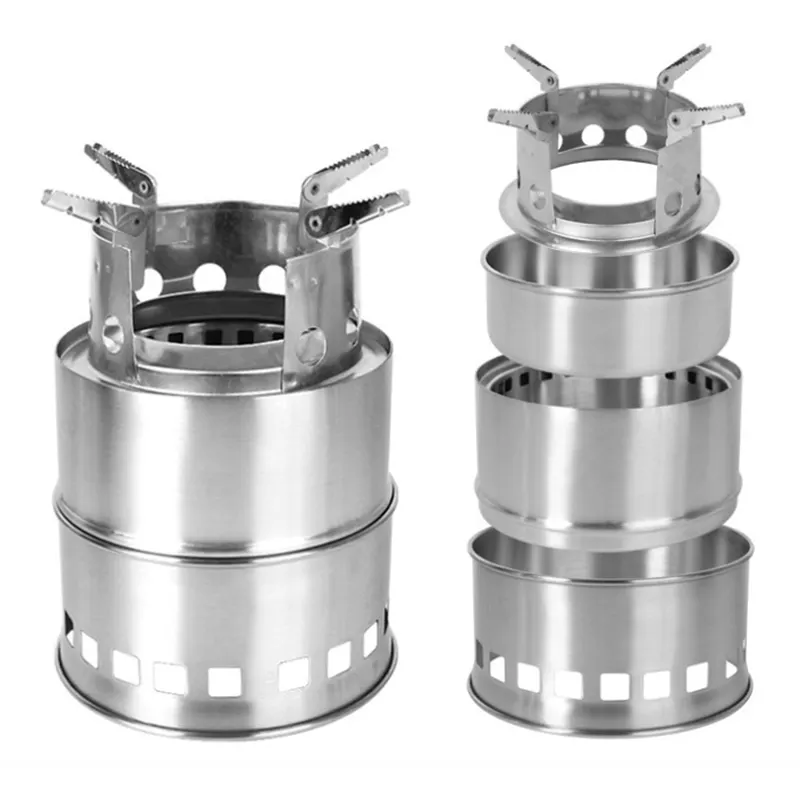 Outdoor camping supplies mini folding wood stove Featured Image