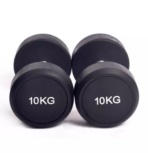 Gym Home Equipment Adjustable Cast Iron Coated Round Rubber Dumbbells Set Weights Lifting Dumbbells Featured Image
