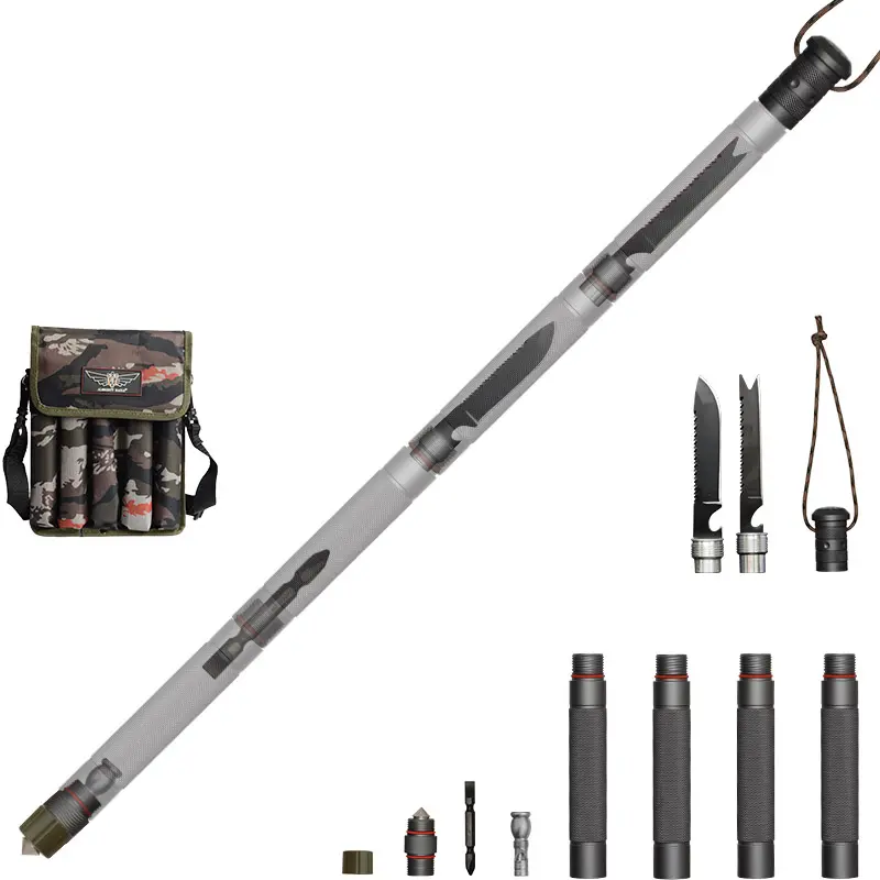 Outdoor Tool Hiking Gear Climbing Tactical Stick Alpenstock Camping Equipment